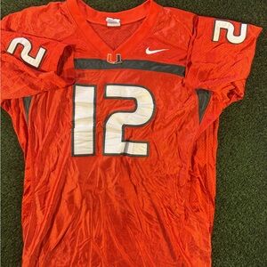 Nike Miami Hurricanes Bright Orange Authentic Jersey